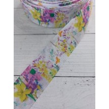 Лента репсовая с рисунком 25мм, цена за 1 м